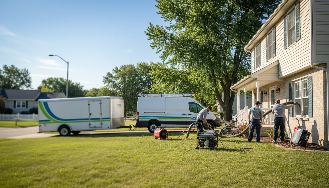 Flooded Basement Restoration And Cleanup With Repair in Palmyra, IN near me